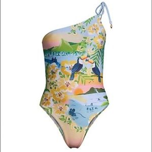 Farm Rio Colorful Rio One Piece Swimsuit Size S